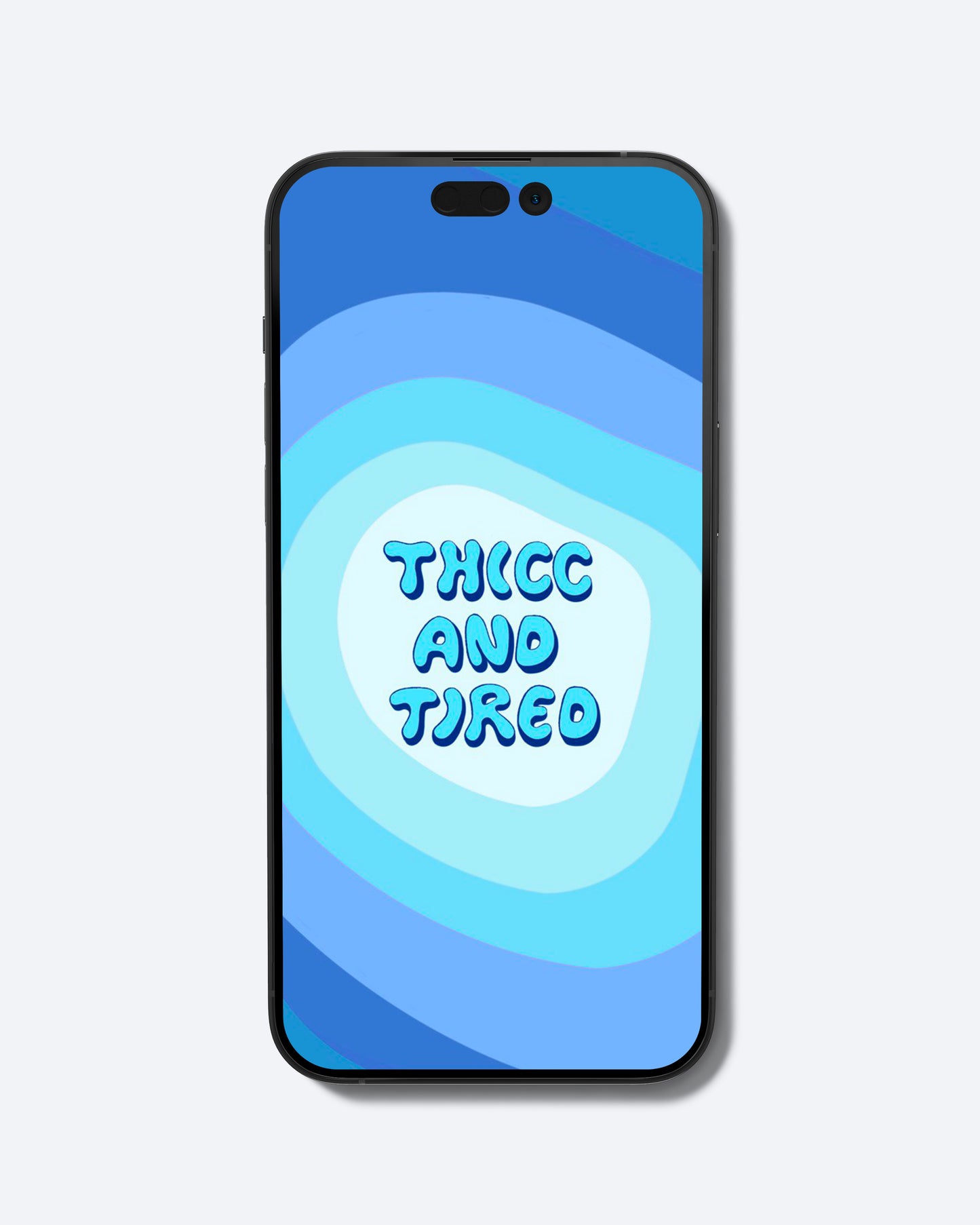 THICC AND TIRED WALLPAPER